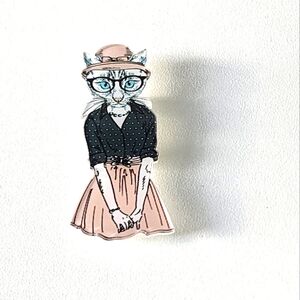 Acrylic Cat pin